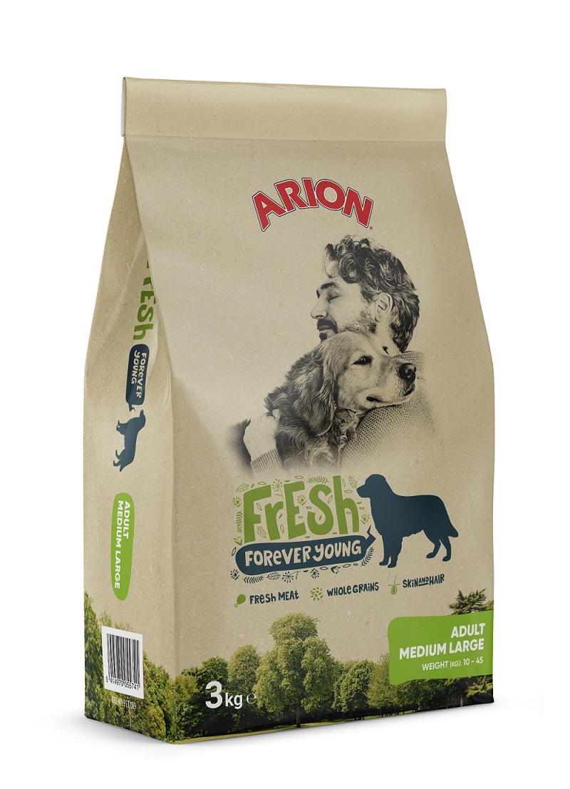 ARION Fresh Adult Medium & Large Breed – Суха храна за възрастни кучета от средни и едри породи, 12 кг