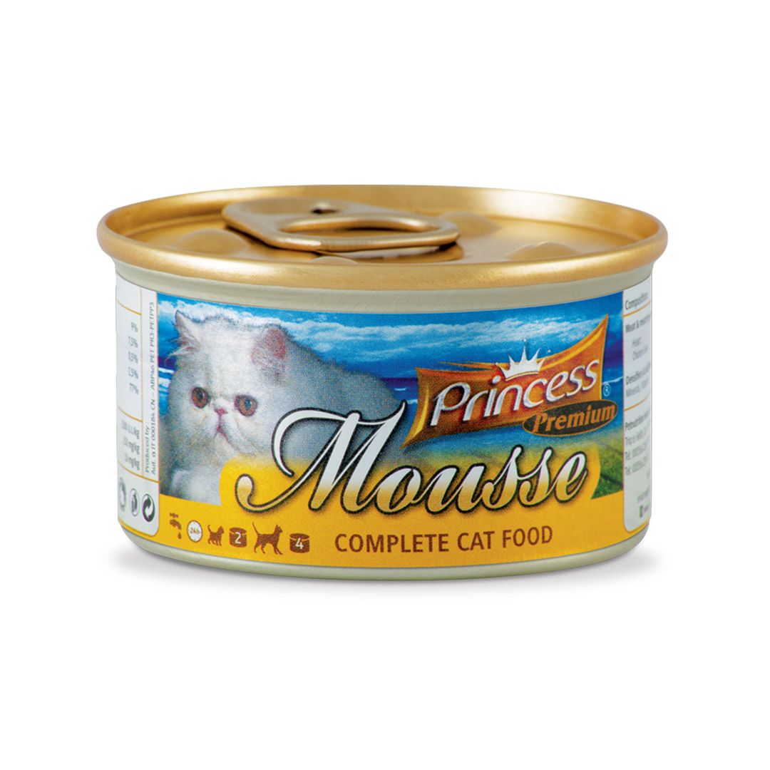 Princess Premium Mousse Сърца и пилешки дроб