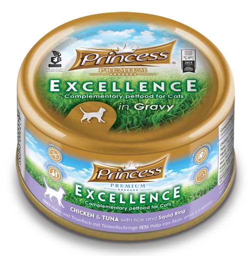 Princess Premium Excellence Пиле и риба тон с кръгчета ориз и калмари