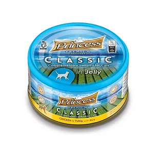 Princess Premium Excellence Chicken & Tuna with Rice – мокра храна с пилешко, риба тон и ориз за котки, 70 г