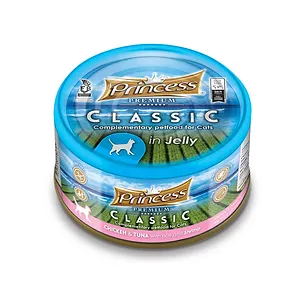 Princess Premium Excellence Chicken & Tuna with Rice & Shrimp – мокра храна с пилешко, риба тон, ориз и скариди за котки, 170 г