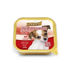 Пастест с Телешко за малки кучета от дребни породи Prince pate foils beef puppy 150гр