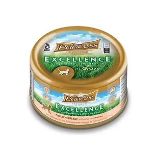 Princess Premium Excellence – Пиле с ориз и пуешко, 70 гр 3+1 ПОДАРЪК