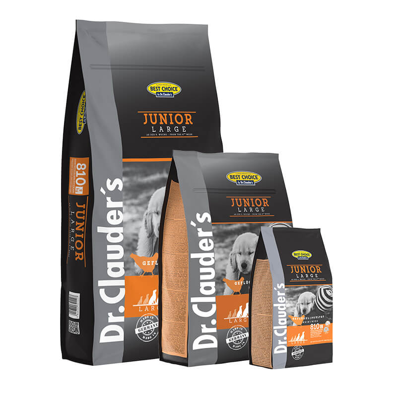 Dr.Clauder's Best Choice Junior Large – суха храна за подрастващи кучета от едри и гигантски породи, 350 гр / 4 кг / 12,5 кг