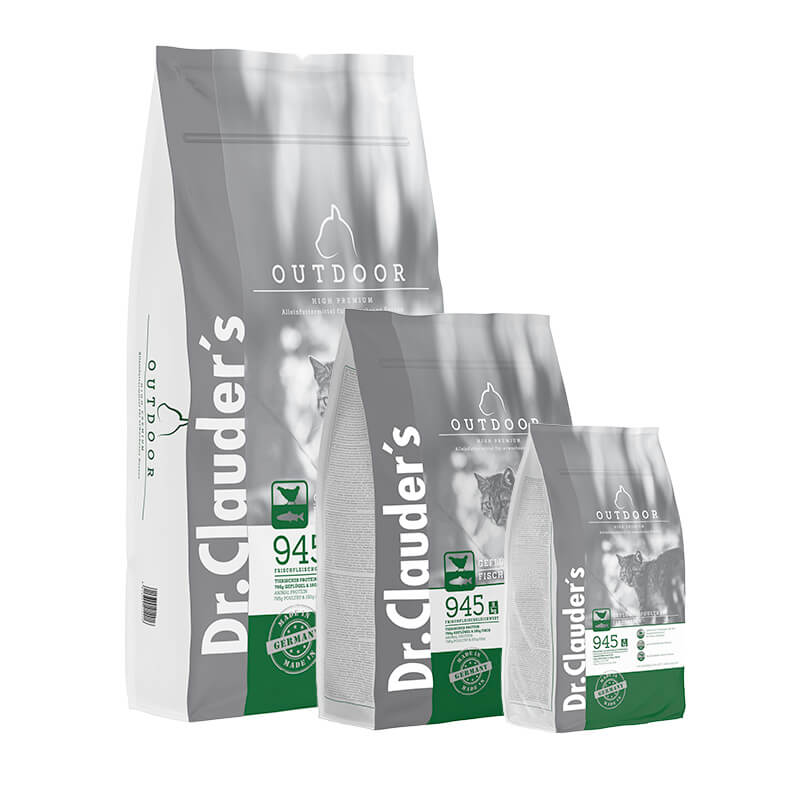 Dr.Clauder's High Premium Outdoor – суха храна за активни котки, 400 г / 1,5 кг  / 10 кг
