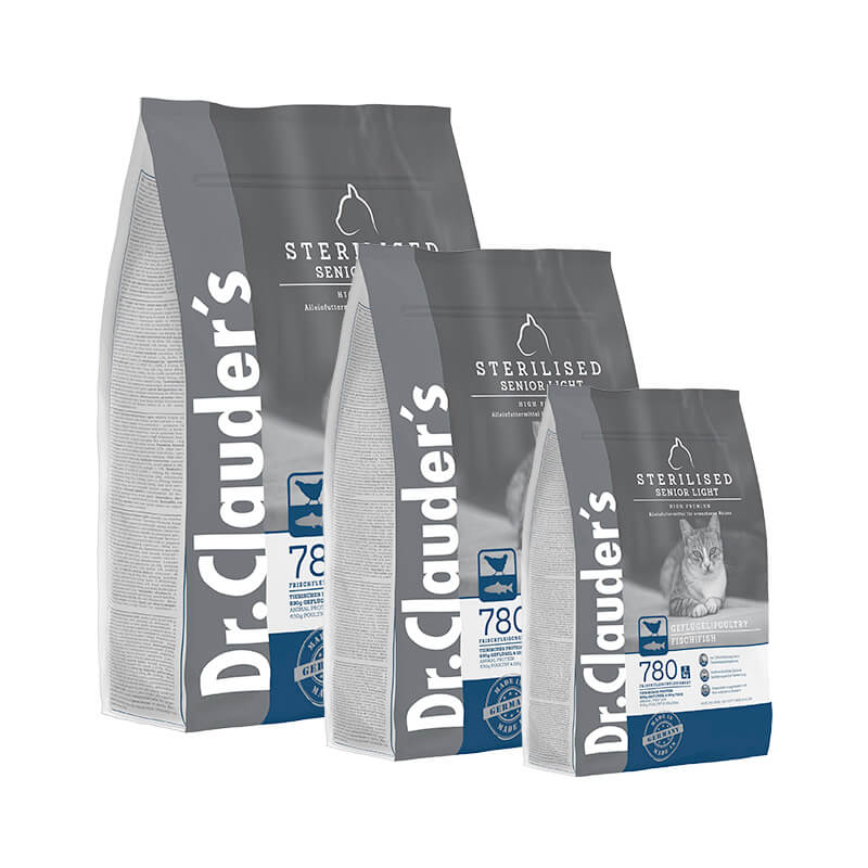 Dr.Clauder's High Premium Sterilised Senior Light – суха храна за стерилизирани и възрастни котки, 400 г / 1,5 кг / 10 кг
