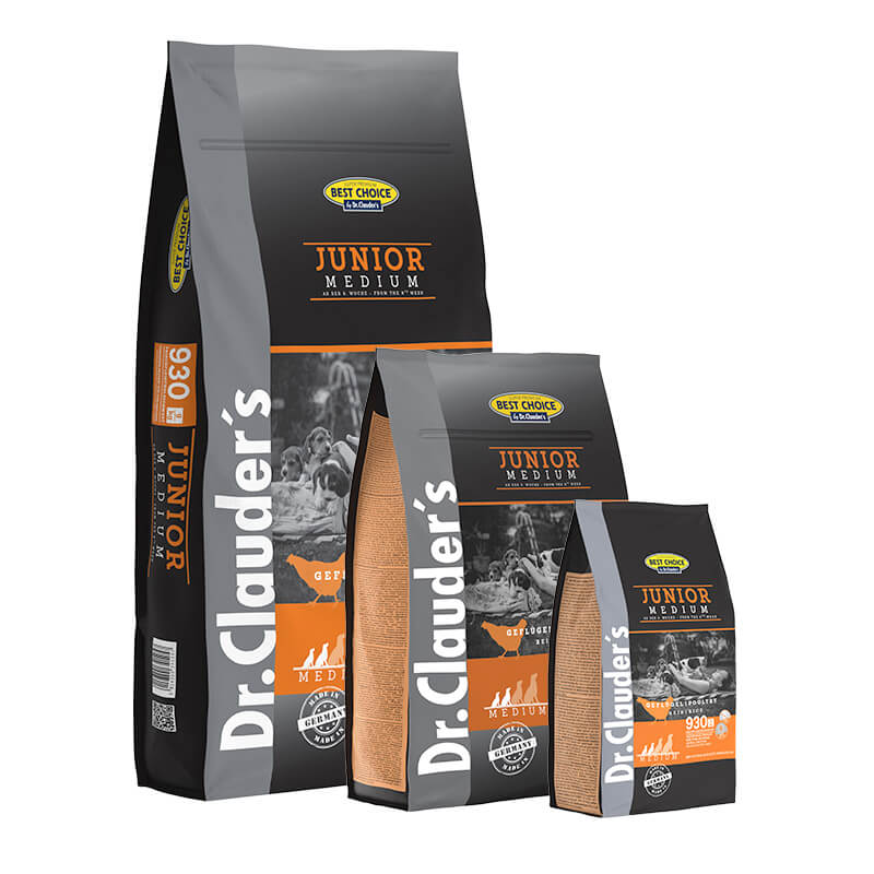 Dr.Clauder's Best Choice Junior Medium – суха храна за подрастващи кучета от средни породи, 350 гр / 4 кг / 12,5 кг