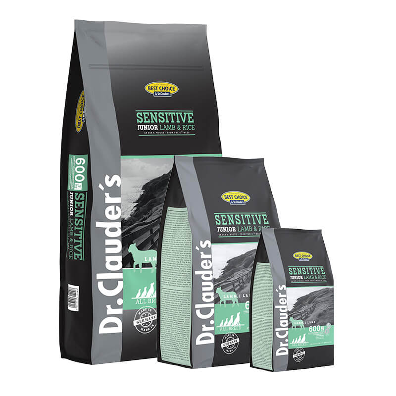 Dr.Clauder's Best Choice Junior – суха храна с агнешко и ориз за подрастващи кучета, 0,350 гр / 4 кг / 12,5 кг