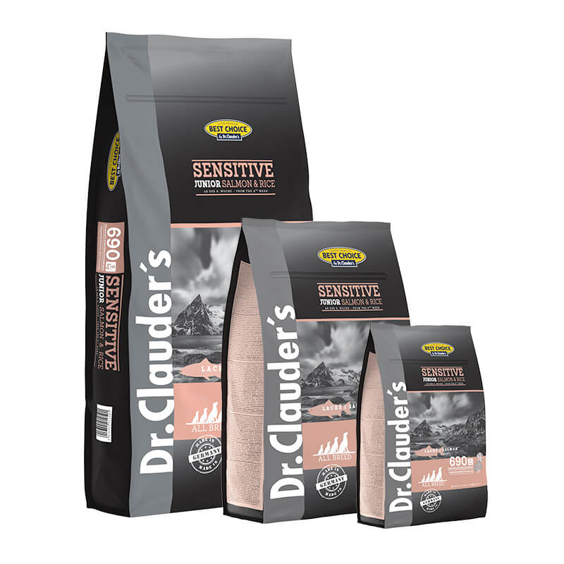 Dr.Clauder's Best Choice Junior с сьомга и ориз – суха храна за подрастващи кучета, 0,35 кг / 12,5 кг
