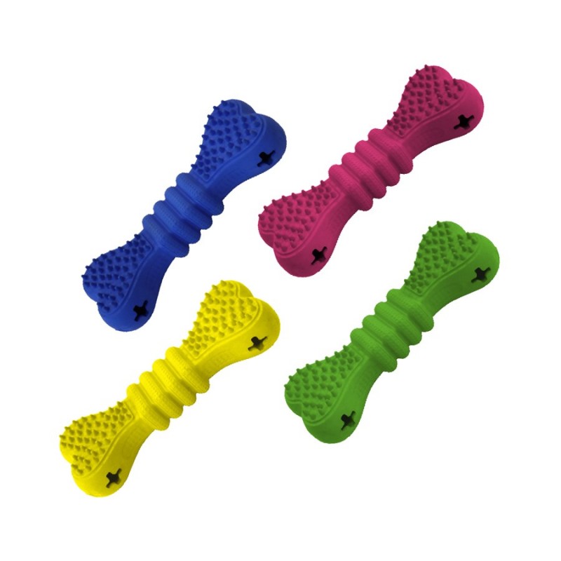 Croci Panton – Гумен кокал за кучета, 15 × 5 × 3 см, 4 цвята