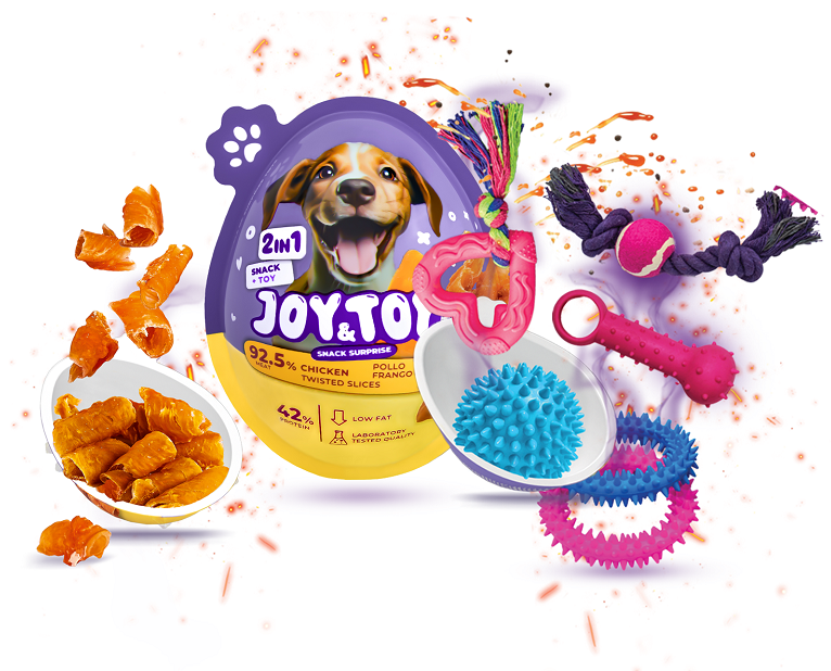 Подаръчно яйце за куче с играчка и лакомство JOY TOY