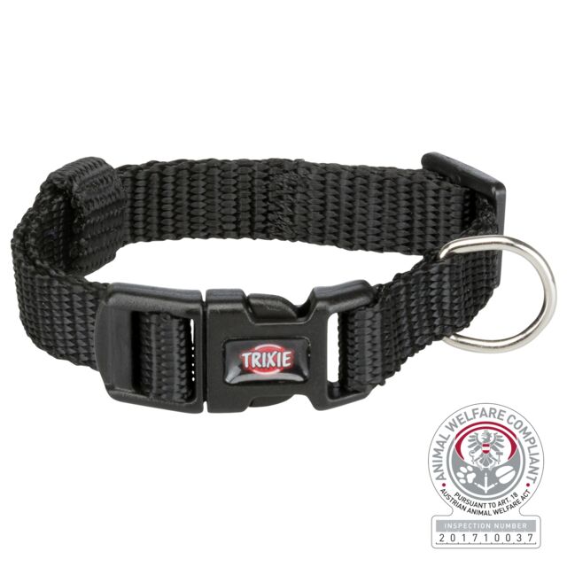 Нашийник за кучета Черен цвят - 15–25 cm/10мм TRIXIE