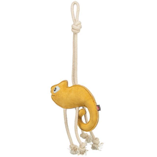 Chameleon on Rope – плюшена играчка за кучета с въже, 45 см