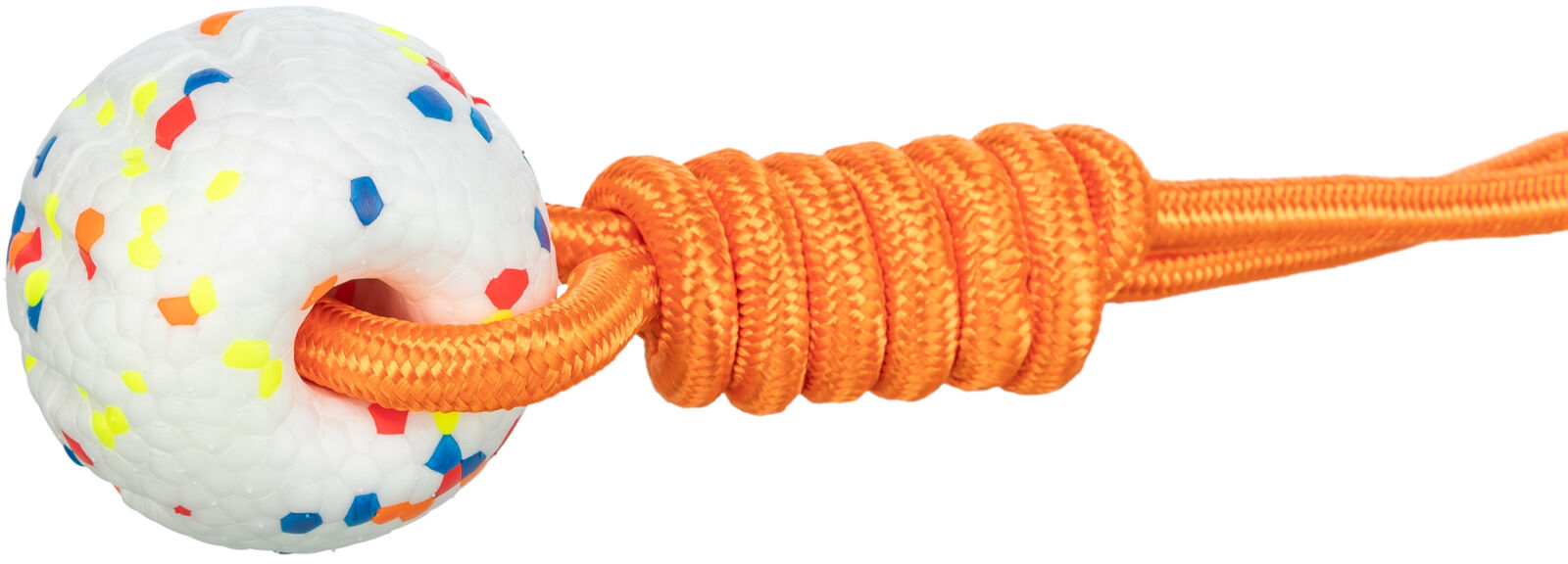 Light & Strong Ball on Rope играчка за куче TRIXIE