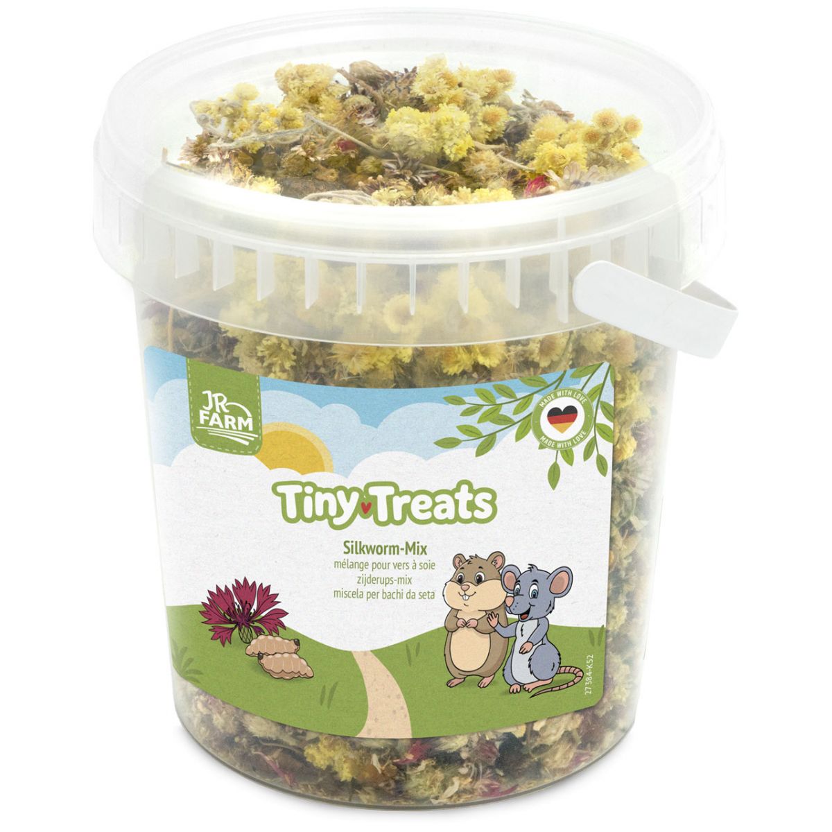 Tiny Treats Silkworm Mix лакомство с копринени буби JR Farm