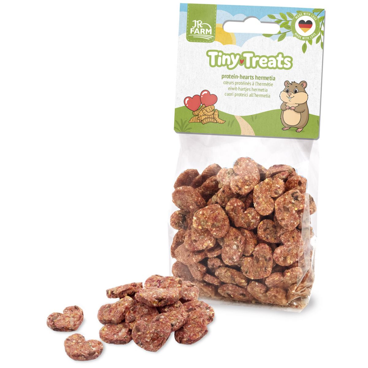 Tiny Treats Protein Hearts Hermetia лакомство JR Farm