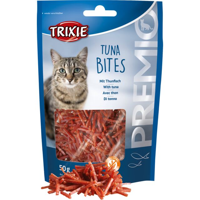 Допълваща храна за котки хапки с риба тон  50гр TRIXIE