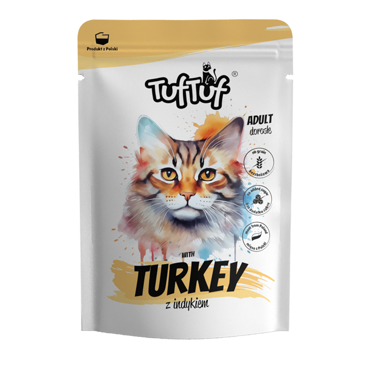 Пауч за котки с пуешко TUFTUF