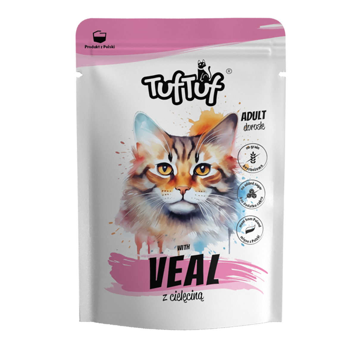 Пауч за котки с телешко TUFTUF