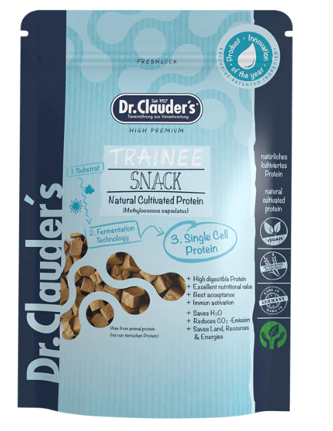 Dr.Clauder's Trainee Snack с култивиран протеин – лакомства за кучета и котки, 80 г