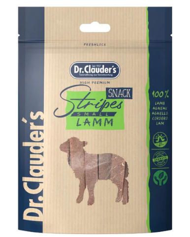 Dr.Clauder's Stripes лакомства с агнешко за кучета и котки – 80 г