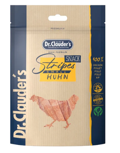 Dr.Clauder's Stripes лакомства с пилешко за кучета и котки – 80 г
