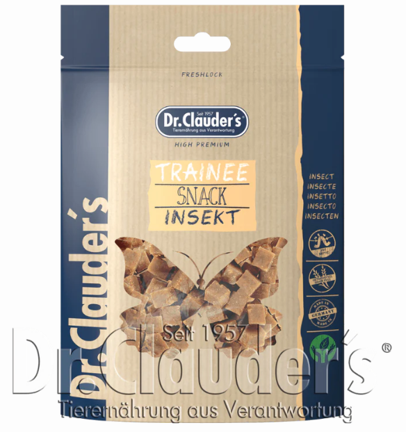 Dr.Clauder's Trainee Snack с насекомо – лакомства за кучета и котки, 80 г