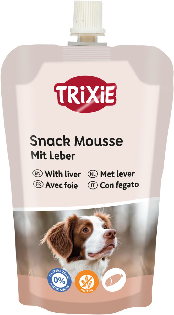 Trixie Snack Mousse with Beef – кремообразно лакомство за кучета с черен дроб