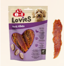 Lovies Duck Fillets лакомство за куче 80 гр 8in1