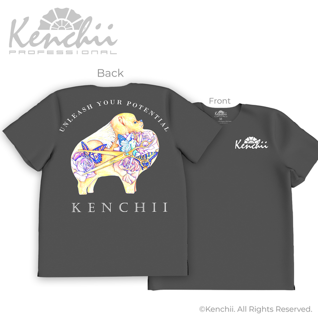 Kenchii Rose Tagless Tee – памучна тениска ПОМЕРАН, S / M / L