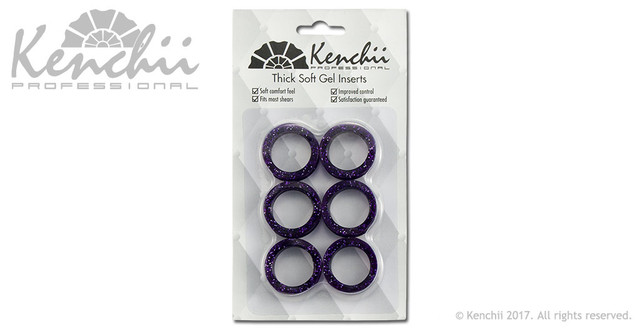 Kenchii Finger Inserts – дебели лилави вложки за ножици