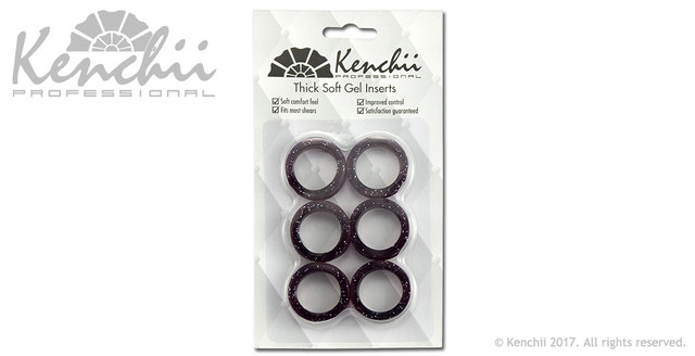 Kenchii Finger Inserts – дебели черни вложки за ножици