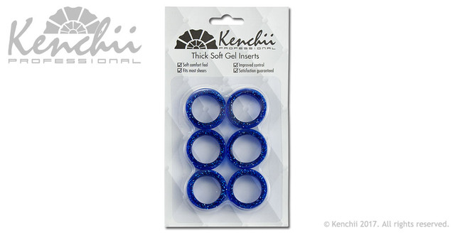 Kenchii Finger Inserts – дебели сини вложки за ножици