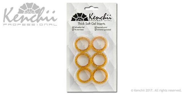 Kenchii Finger Inserts (thick), Gold – дебели вложки за ножици, златни