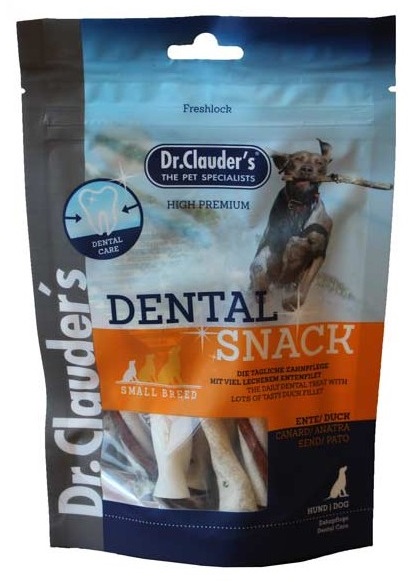 Dr.Clauder's Dental Snack – патица, за малки породи, 80 гр