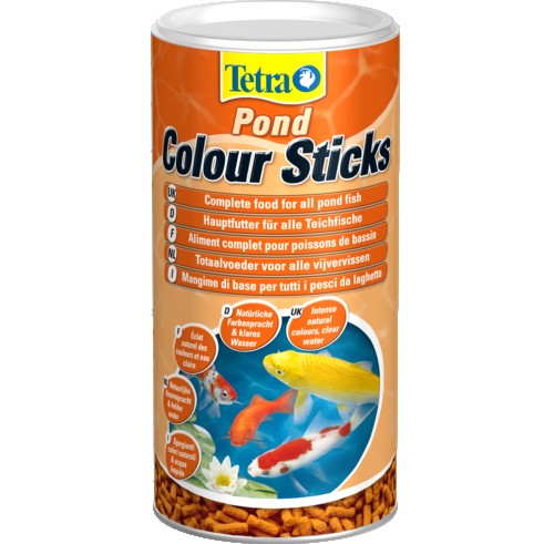 TetraPond Colour Sticks Пръчици за езерни рибки за наситени цветове 1л.