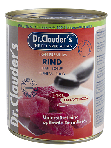 Dr.Clauder's Selected Meat Rind – консервирана храна за кучета с говеждо месо, 400 гр / 800 гр