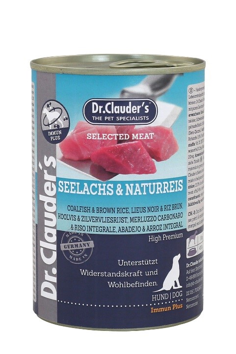Dr.Clauder's Selected Meat – морска треска и кафяв ориз, 400 гр / 800 гр