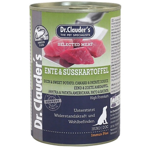 Dr.Clauder's Selected Meat – патица и сладък картоф, 400 гр / 800 гр