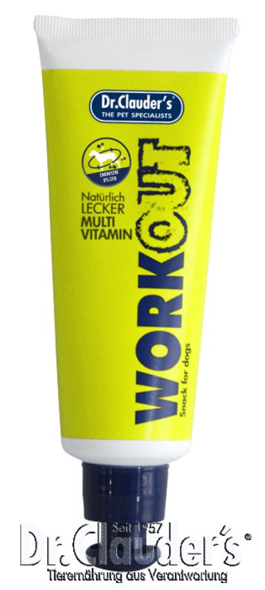 Dr.Clauder's WorkOut Snack Multivitamin – мултивитаминен крем-снакс за кучета, 100 гр